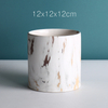 Customized desk pot home decor cheap colorful modern geometric ceramic delicate flower pot