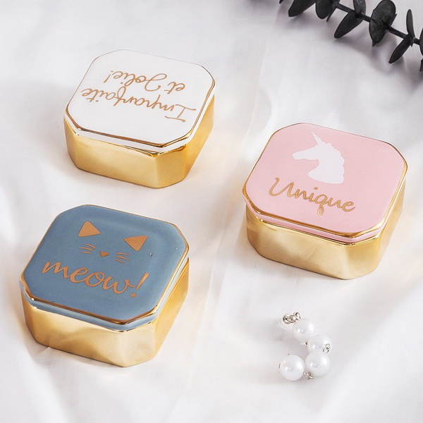Factory Supply Handmade Ceramic Jewelry Boxes