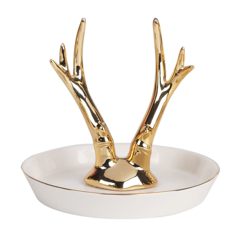 Ceramic Jewelry Ring Holder with Gold Rim with Turtle Buy ceramic