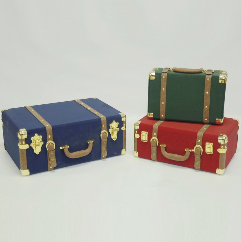European Antique Suitcase Receives Suitcase Furniture Wooden Case 