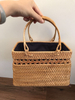 Customization Fashion Handmade Round Weave Rattan Hand Bag Clutches Shoulder Bag 