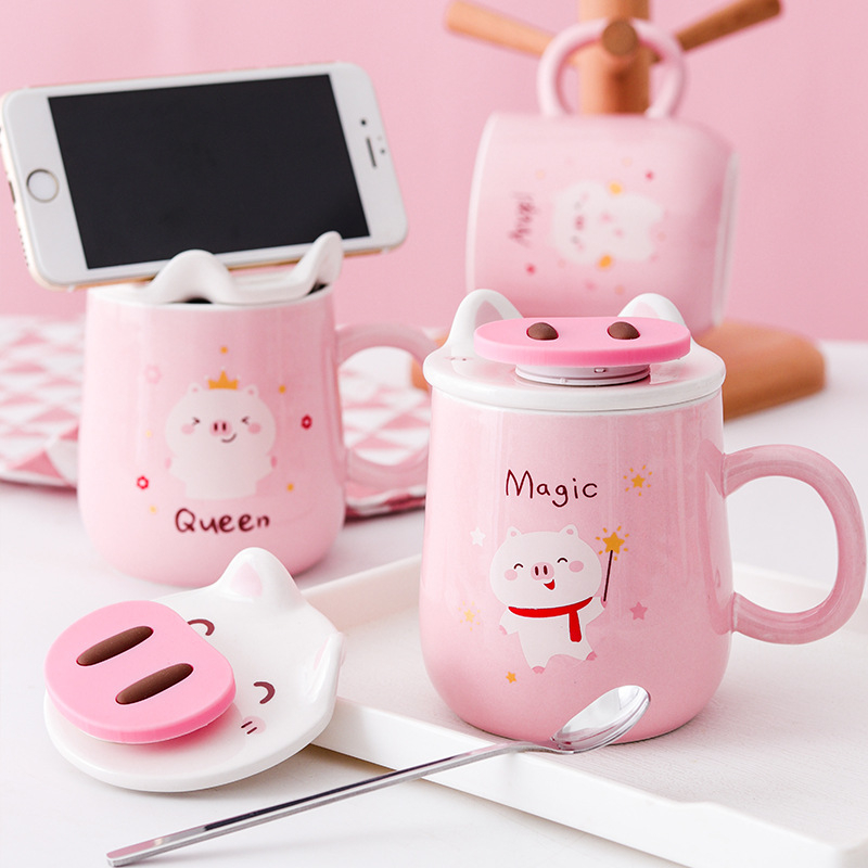 Novelty Christmas Gifts Mug,Ceramic Mug for Christmas Day,500ml Ceramic Cup with Lid 