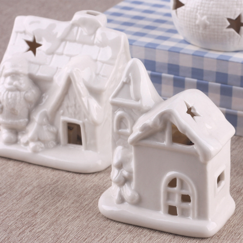 LED Ceramic Christmas Village Houses for Christmas Indoor Decor Buy
