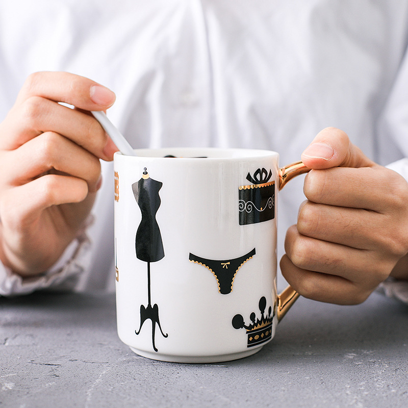 Ceramic Matt Cartoon Mug Coffee Mug Milk Mug Nordic Style