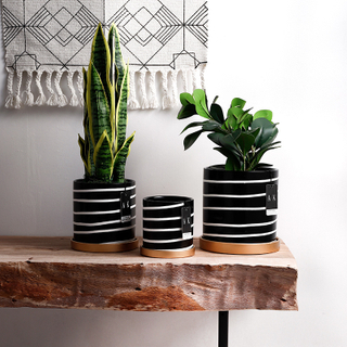 Nordic style colorful home decoration ceramic handmade garden flower pot