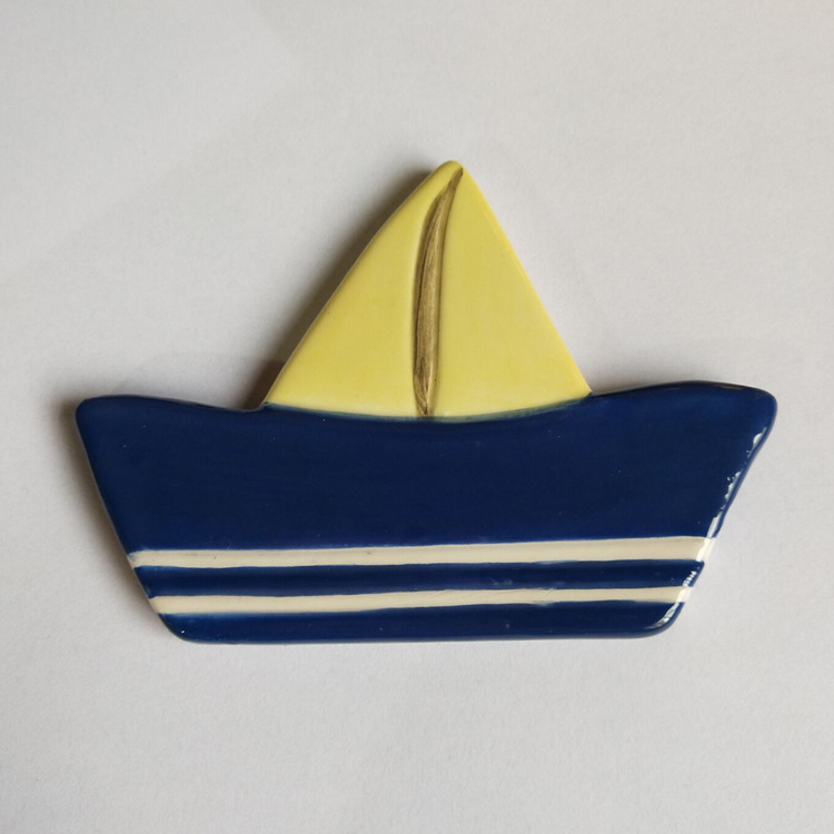 Custom High Quality Fashion Irregular Shape Ceramic Fridge Magnet With Printing Logo