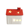 Holiday Christmas Lighted Ceramic Porcelain House For Indoor Use 
