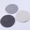 Round Weaving Plastic Lurex Metallic Yarn Table mat 