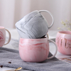 Ceramic Tummy Mug Marble Mug Couple Mug Flamingo Mug