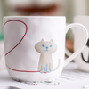 Cartoon new bone China lovers mug coffee cup cup water cup Nordic style Persian cat mug