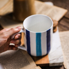 Retro Reinforced Porcelain Mug Coffee Mug Water Mug Milk Mug Embossed Cloth Mug