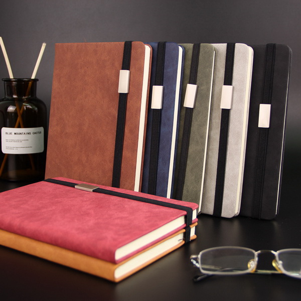 Quality Custom Classic Notebook, Pocket, Ruled, Black, Hardcover Notebook 
