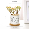 Customized vase decoration round home decor cheap new model modern geometric ceramic flower pot