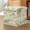 Colorful Pu Leather Folding Storage Ottoman/Moroccan Leather Pouf Ottoman