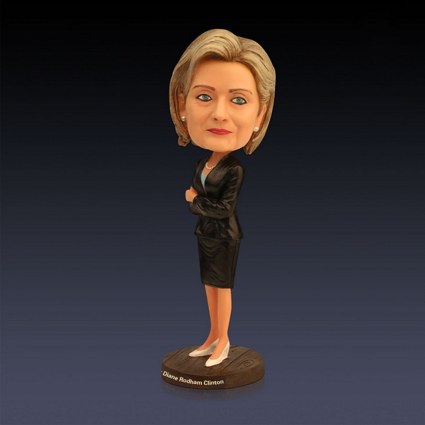 Estartek Customized Resin Bobble Head US Hillary Figure 