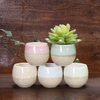 Customized new style home decor cheap colorful modern geometric ceramic flower pot
