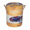 Round Retro Metal Storage Bucket Stool Seat 