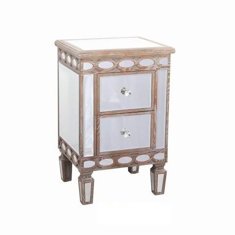 American Bedside Table Antique Classic Luxury Wooden Design Mirror Furniture 
