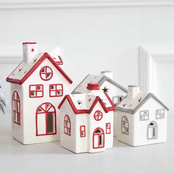 Holiday Christmas Lighted Ceramic Porcelain House For Indoor Use Buy