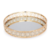 Factory Supplier Decorative Accent Round Gold Metal Mirrored Trays 