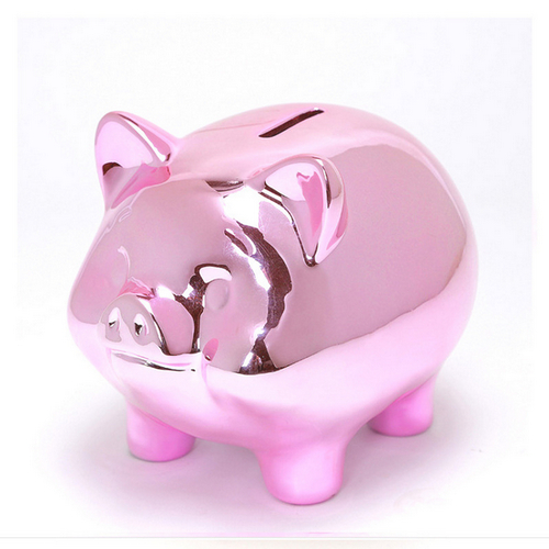 Christmas Gift Promotional Customized Gift Ceramic Pig Piggy Bank Money Box