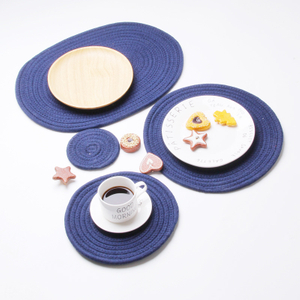 Round Weave Placemat Fashion PP Dining Table Mat Disc Pads Bowl Pad 