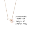 Fashion Tiny Heart Dainty Initial Personalized Letter Name Choker Necklace 