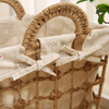 Laundry Clothes Basket/ VietNam Colorful Painted Ecofriendly Seagrass Laundry Basket 