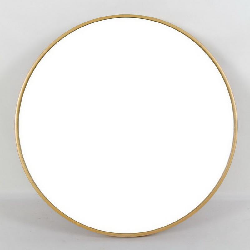 China Supplier Custom Gold Hanging Metal House Antique Decorative Wall Mirror 