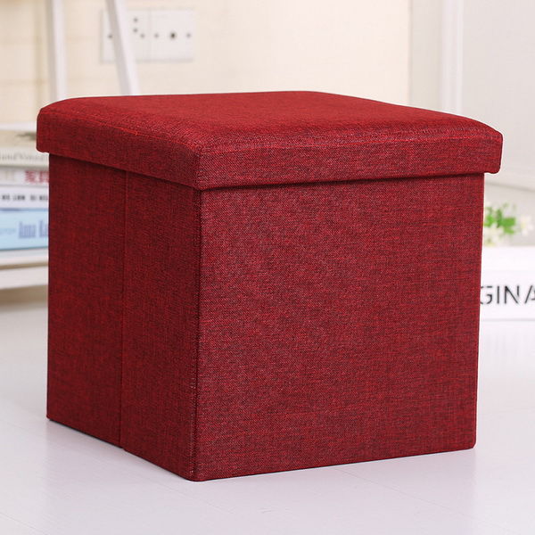 Custom Home Decor Colorful Foldable Mini Ottoman Storage Stool