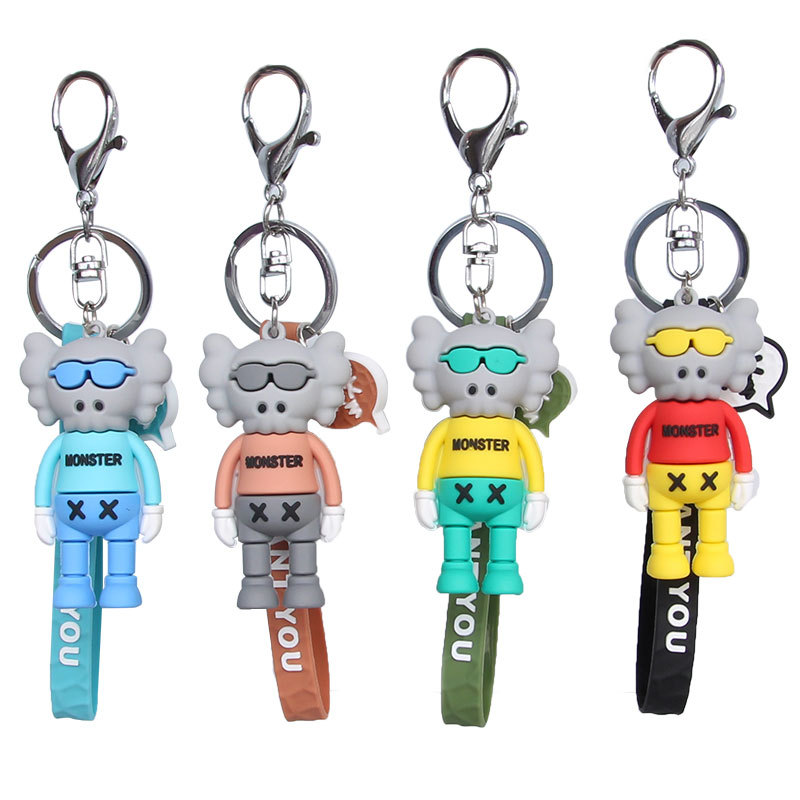Wholesale Promotional Custom Made Keychain Soft 3D Rubber PVC Key Chain